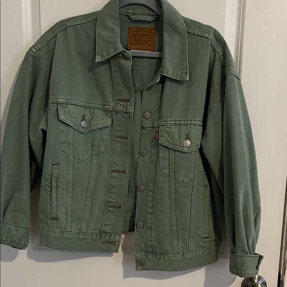 Levi's 90s Trucker Jacket Green Denim Jacket